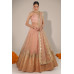 Peach Anarkali